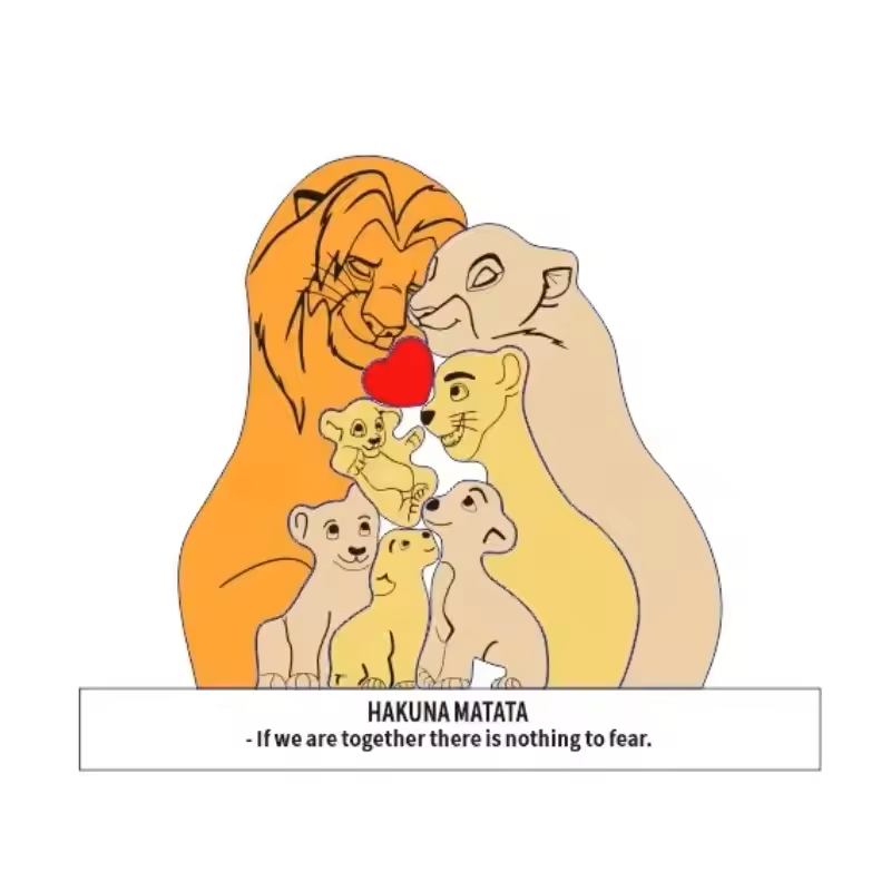 Family Lions Puzzle