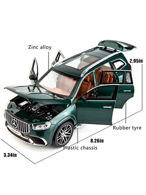 Mercedes-Benz GLS63 AMG Metal Diecast Car  Scale 1:24 - Green (TV-AG-24)