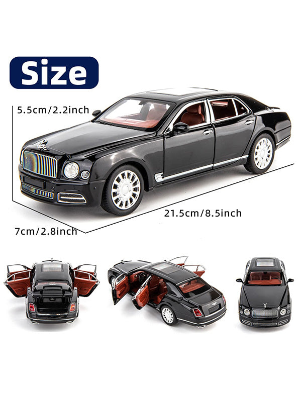 Bentley Mulsanne Metal Diecast Car Scale 1:24 - Black (TV-AG-24)