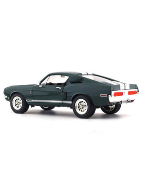 Luxury Edition - 1968 Shelby GT 500 KR Green Road Signature Metal Diecast Car Scale Model Car - Scale 1:18