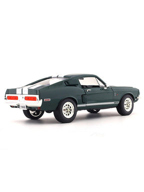 Luxury Edition - 1968 Shelby GT 500 KR Green Road Signature Metal Diecast Car Scale Model Car - Scale 1:18