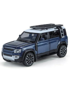 Land Rover Defender Metal Diecast Car - Navy Blue - Scale 1:32