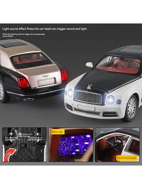 Bentley Mulsanne Metal Diecast Car Scale 1:24 - Gold (TV-AG-24)