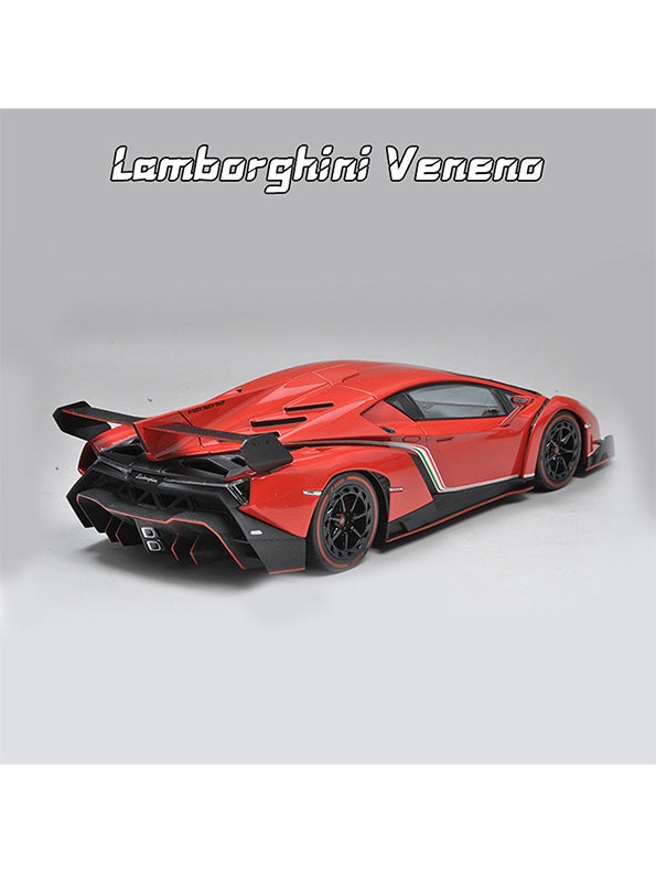 Lamborghini Veneno Metal Diecast Car - Big Size - Scale 1:24 - Red (TV-AG-24)