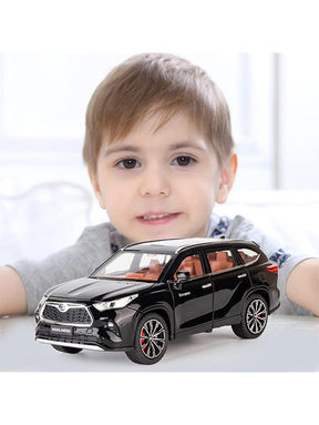 Toyota Highlander Model Metal Diecast Car 1:24 Scale - Black (TV-S-24)