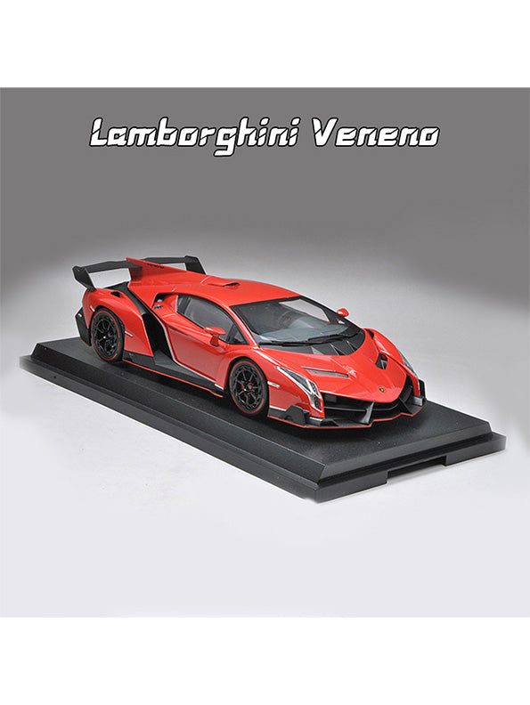 Lamborghini Veneno Metal Diecast Car - Big Size - Scale 1:24 - Red (TV-AG-24)