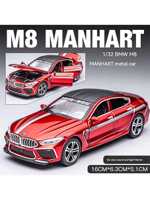 BMW M8 MH8 800 Model Diecast Car 1:24 Scale - Red (TV-S-24)