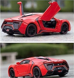 W Motors Lykan Hyper-Sport Speed Racing Car Openable Doors Model Car Metal Diecast Car - Size