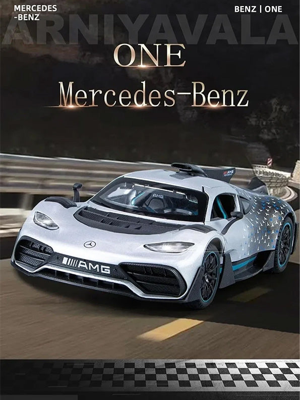 Mercedes-AMG One Model Metal Diecast Car Scale 1:24 - Grey (TV-S-24)