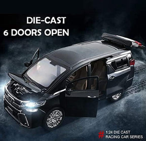 Toyota Alphard Vehicle Diecast Car Model Open Doors Car - Big Size