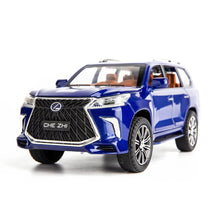 Lexus LX 570 Road Metal Diecast Car Openable Door With Lights Model Car - Big Size