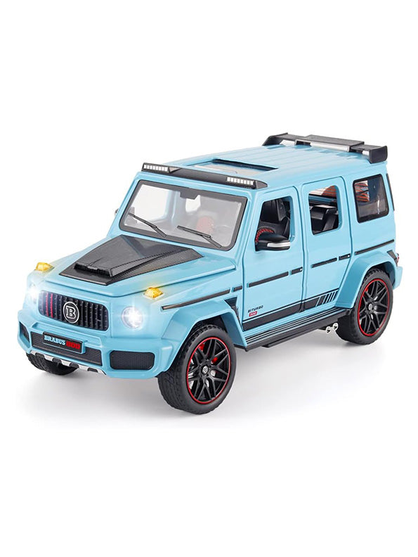 Brabus 800 Metal Model Diecast Car Lights Sound And Openable Doors - Blue