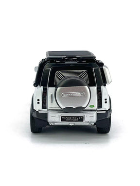 Land Rover Defender Metal Diecast Car - White - Scale 1:32