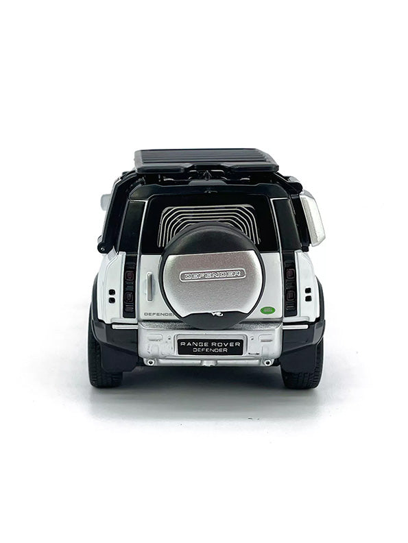 Land Rover Defender Metal Diecast Car - White - Scale 1:32