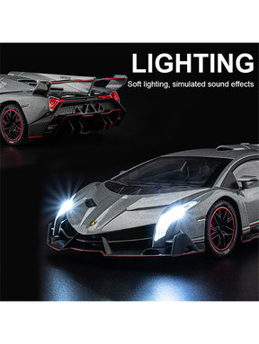 Lamborghini Veneno Model  Diecast  Scale 1:24 - Grey (TV-AG-24)