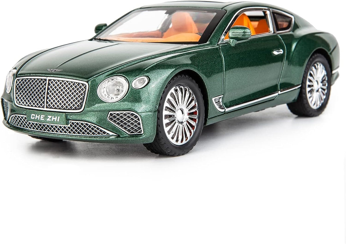 Bentley Continental Model Car for 1/24 Alloy Diecast Toy Pull Back Metal Build  - Big Size