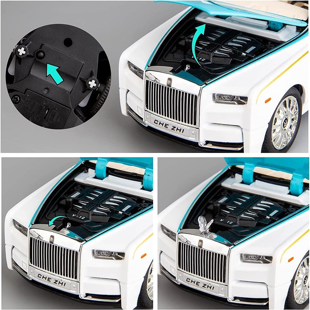 Rolls Royce Phantom Sedan Metal Diecast Car Model Car - Big Size