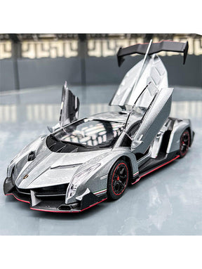 Lamborghini Veneno Model  Diecast  Scale 1:24 - Grey (TV-AG-24)