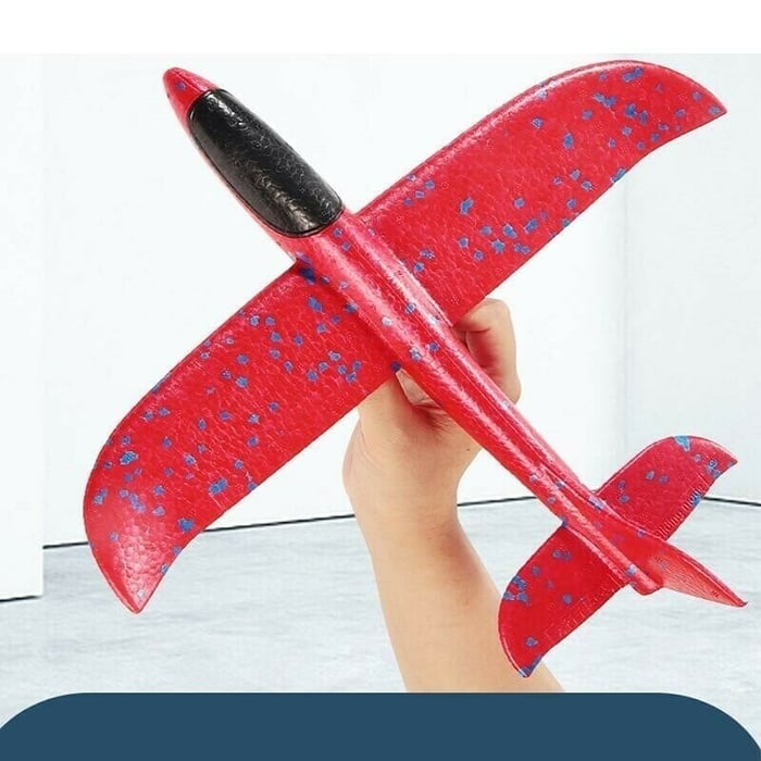 Bubble Catapult Airplane Toy – Foam Glider Launcher for Kids ✈️