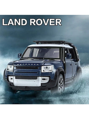 Land Rover Defender Metal Diecast Car - Navy Blue - Scale 1:32