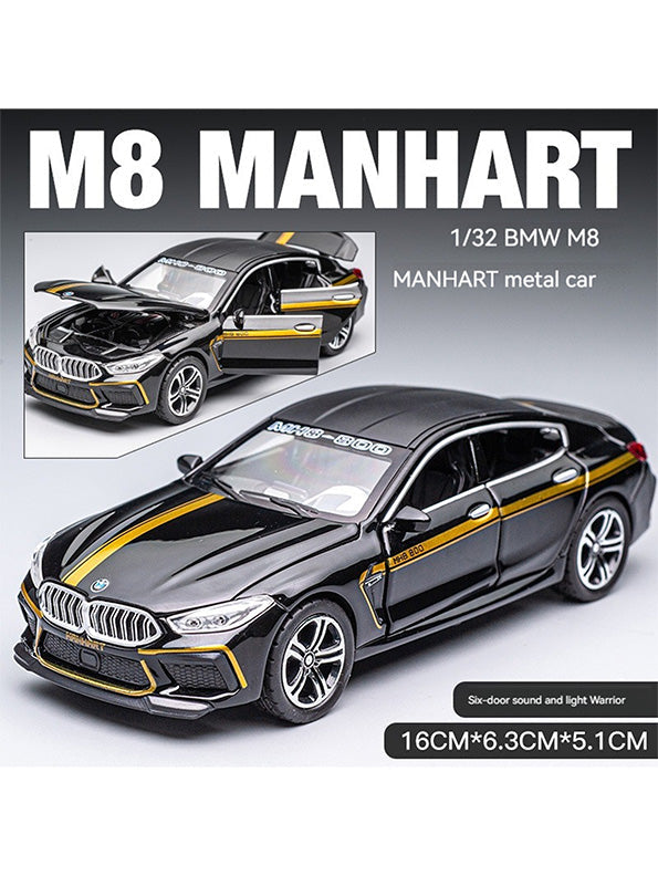 BMW M8 MH8 800 Model Diecast Car 1:24 Scale - Black (TV-S-24)