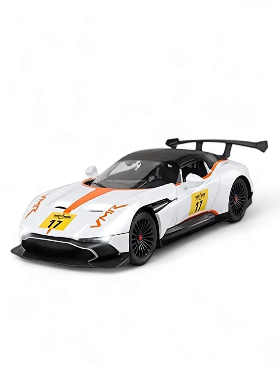 Aston Martin Vulcan Model Metal Diecast Car - White Scale 1:22 (T-M-16)