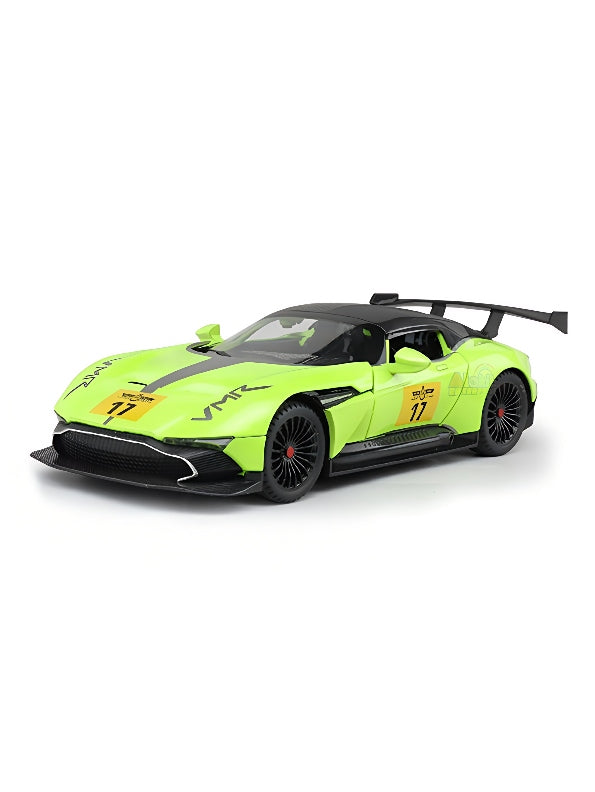 Aston Martin Vulcan Model Metal Diecast Car - Green Scale 1:22 (T-M-16)