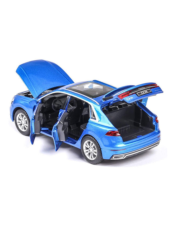 Audi Q8 Road Race Metal Model Diecast Car - Blue (L12-65)