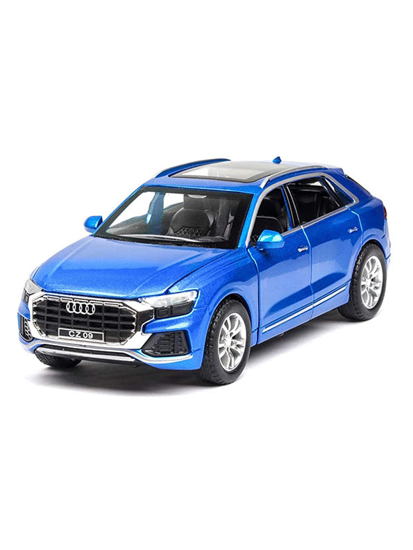 Audi Q8 Road Race Metal Model Diecast Car - Blue (L12-65)