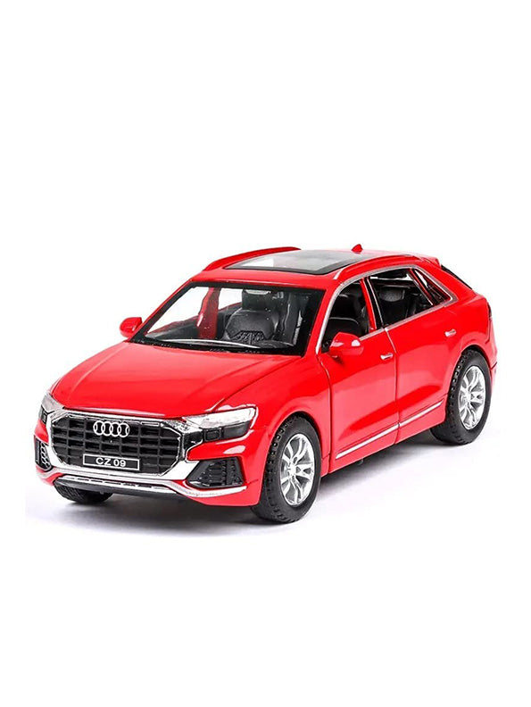 Audi Q8 Road Race Metal Model Diecast Car - Red (L12-65)