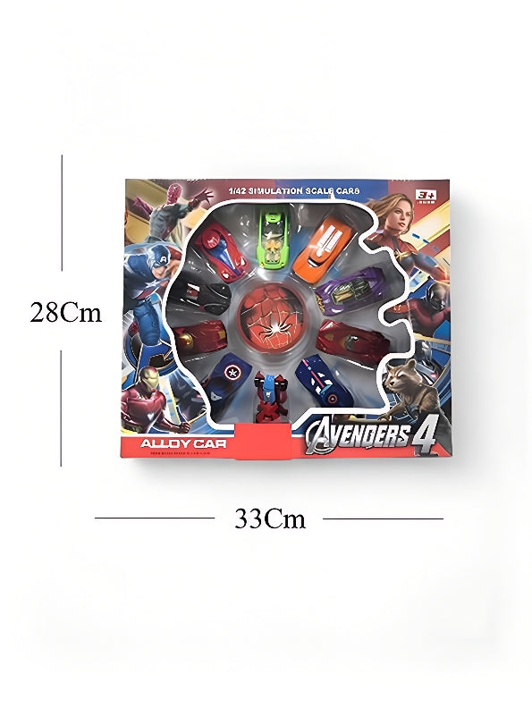 Avengers Super Hero Metal Die Cast Cars Set - Multicolor (MS-M-7)