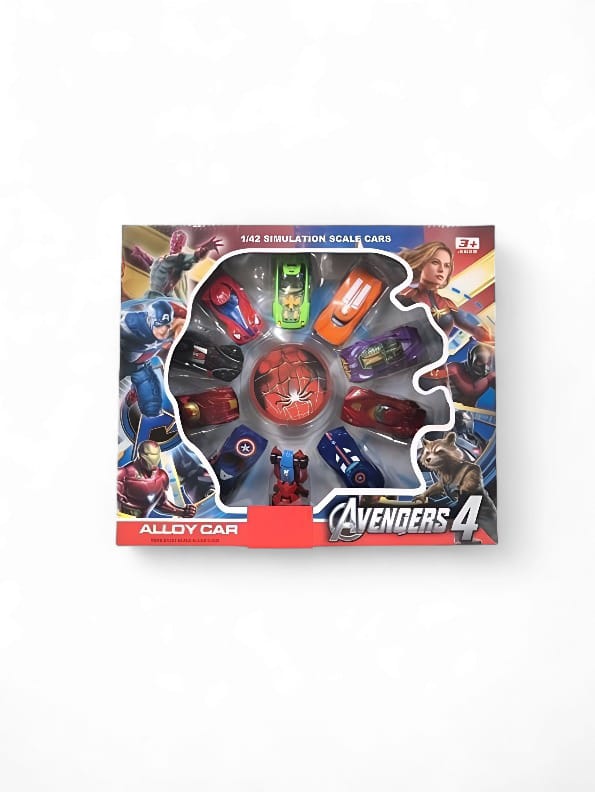 Avengers Super Hero Metal Die Cast Cars Set - Multicolor (MS-M-7)