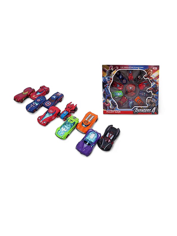 Avengers Super Hero Metal Die Cast Cars Set - Multicolor (MS-M-7)