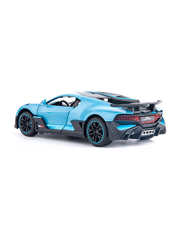 Bugatti Divo Pull Back Cars - Blue Small Size Scale 1:32 (MS-May-46)