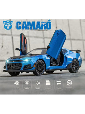 Chevrolet Camaro Metal Model Diecast Car - Blue Scale 1:32 (T-M-15)