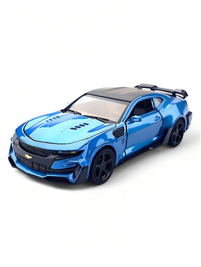 Chevrolet Camaro Metal Model Diecast Car - Blue Scale 1:32 (T-M-15)