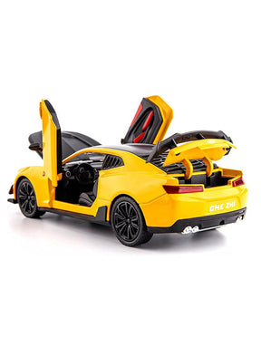 Chevrolet Camaro Metal Model Diecast Car - Yellow Scale 1:32 (T-M-15)