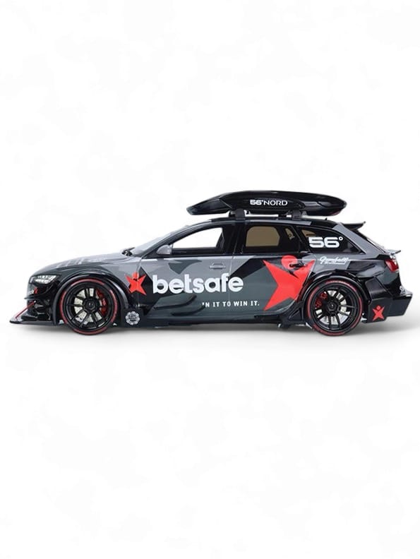 Audi RS6 DTM Metal Model Diecast Car Scale 1:24 - Black (S)