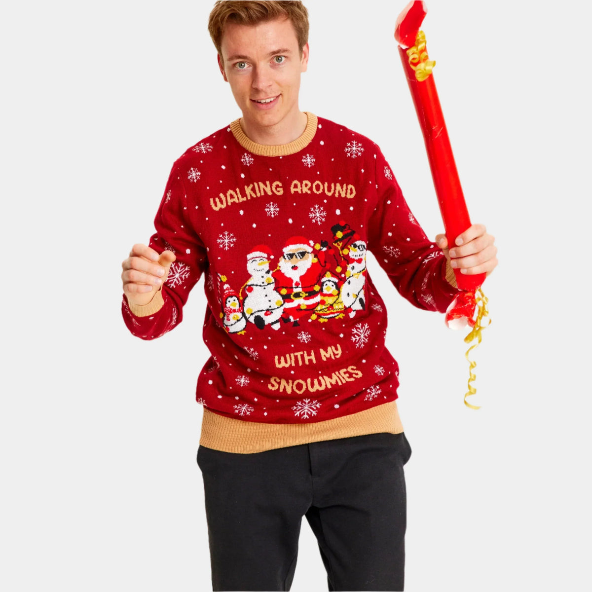 LED Light Up Men's Roomies Ugly Christmas Sweater