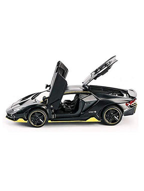 Lamborghini Metal Diecast Car - Black - Medium Size