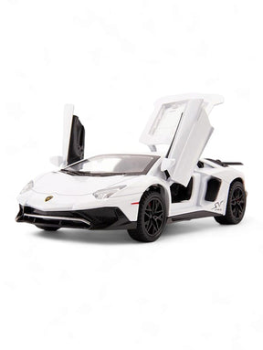 Lamborghini Centenario LP770 Metal Model Diecast Car Scale 1:32 - White (S)