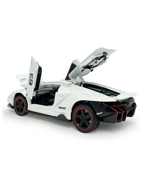 Lamborghini Centenario LP770 Metal Model Diecast Cast - White Scale 1:32 (T-M-14)