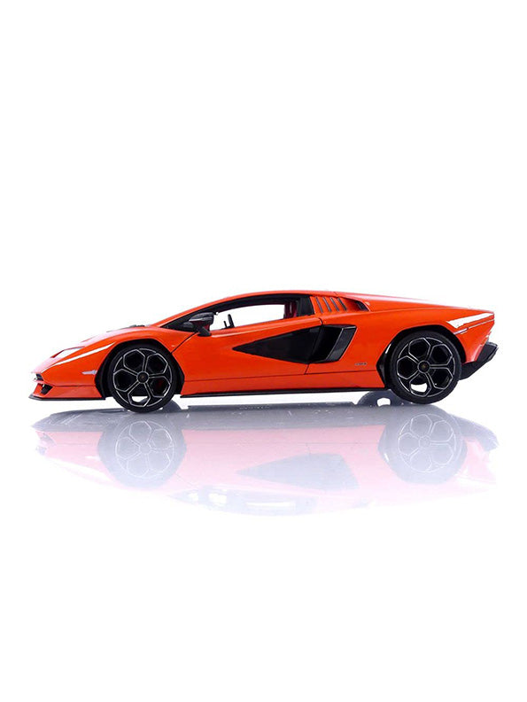 Lamborghini Countach LPI 800-4 Metal Model Diecast Car - Orange Scale 1:24 (MD-17)