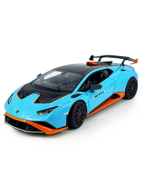 Lamborghini Huracan STO Diecast Car Metal - Scale 1:24 - Blue