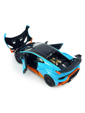 Lamborghini Huracan STO Diecast Car Metal - Scale 1:24 - Blue