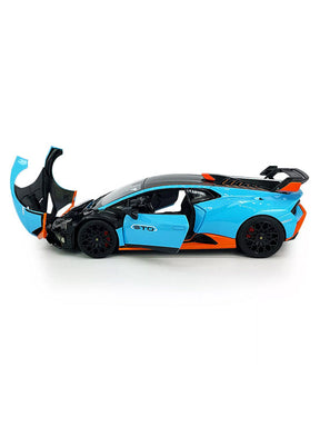 Lamborghini Huracan STO Diecast Car Metal - Scale 1:24 - Blue