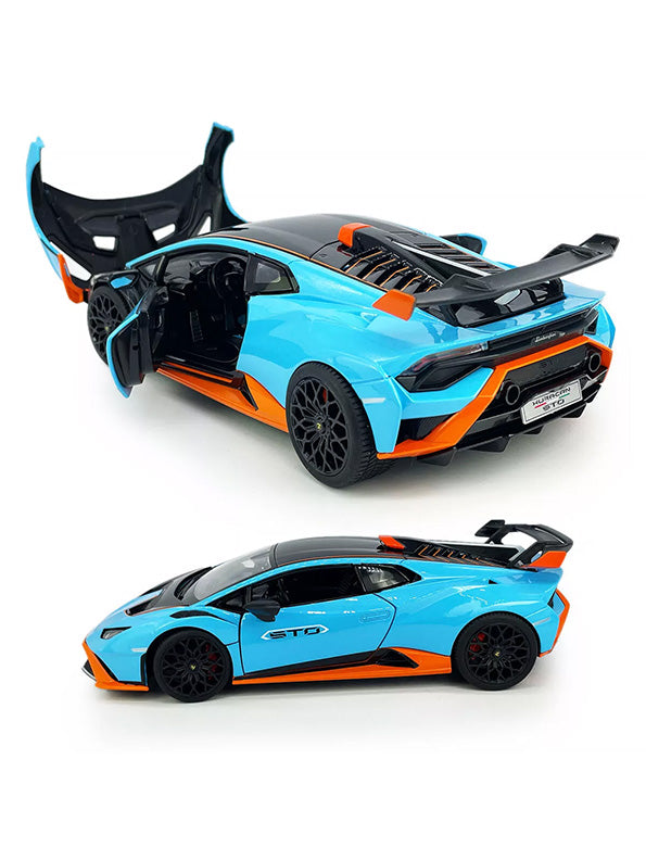 Lamborghini Huracan STO Diecast Car Metal - Scale 1:24 - Blue