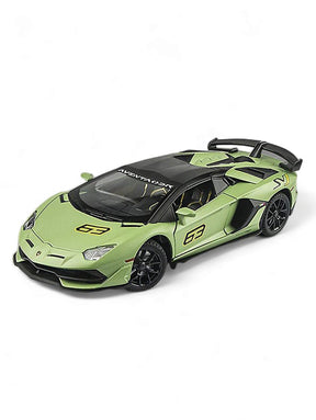 Lamborghini Aventador SVJ 63 Metal Model Diecast Car Scale 1:24 - Green (S)