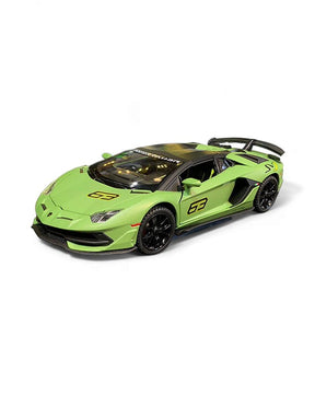 Lamborghini Aventador SVJ 63 Metal Model Diecast Car Scale 1:24 - Green (S)