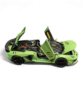 Lamborghini Aventador SVJ 63 Metal Model Diecast Car Scale 1:24 - Green (S)